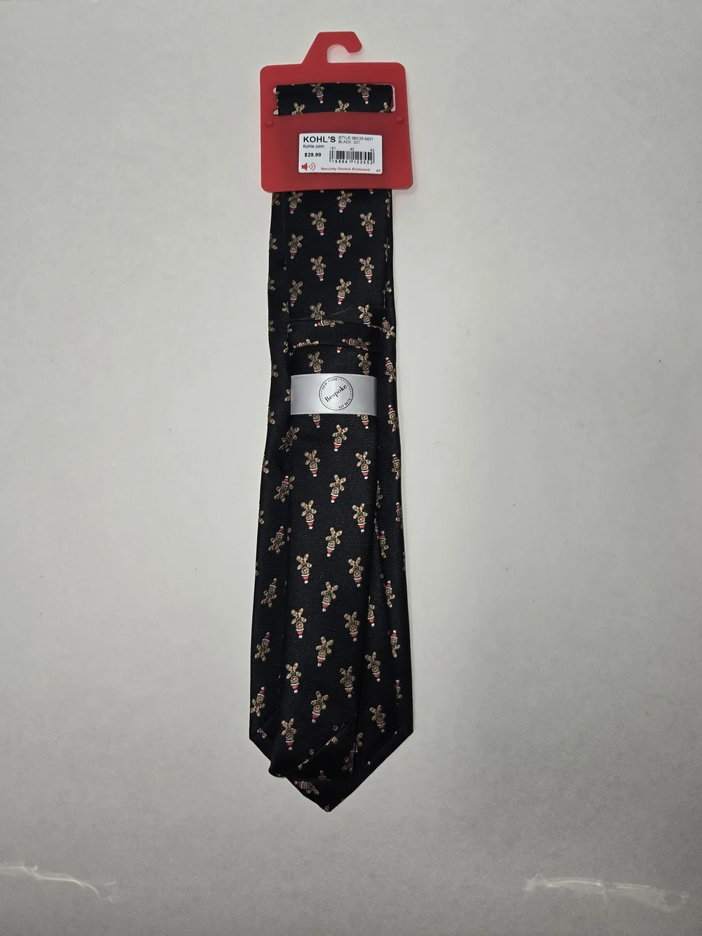 Bespoke Black Ginger Man Christmas Tie